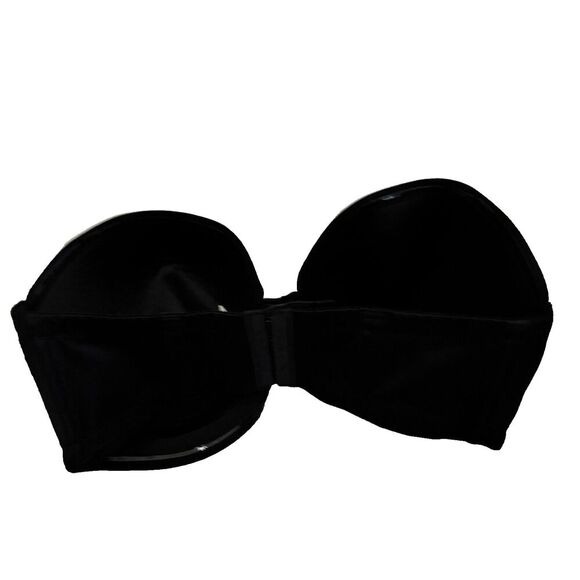 Wacoal Strapless Bra 36DDD Black Nylon Padded Underwire - Picture 3 of 8